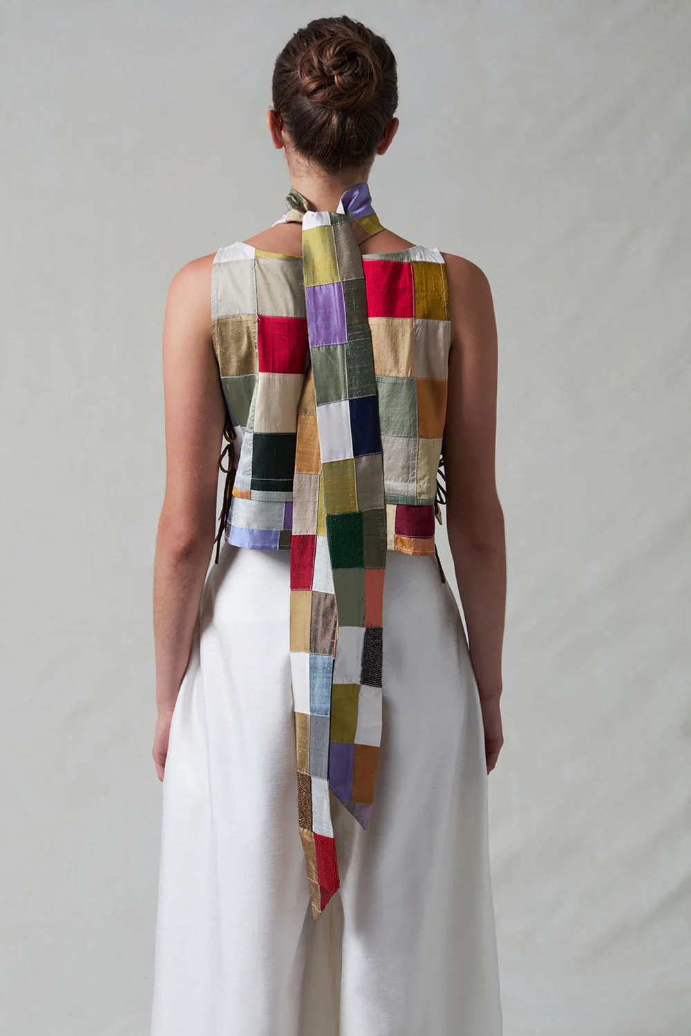 Gigi Silk Tank Top Patchwork - Image 4